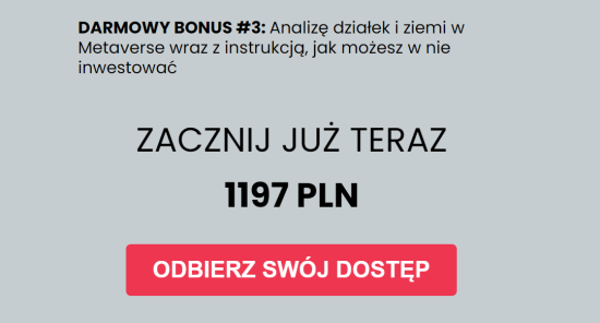 Screen ze sklepu internetowego z kursami edukacyjnymi