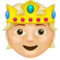 Emoji mężczyzna w koronie